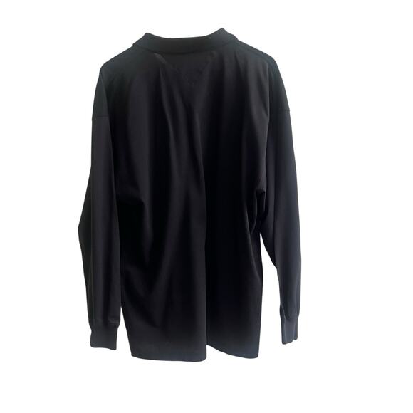 Tommy Hilfiger Vintage Polo Long Sleeve Black Size XL Pinehurst 1895 Preppy Golf - Picture 2 of 10
